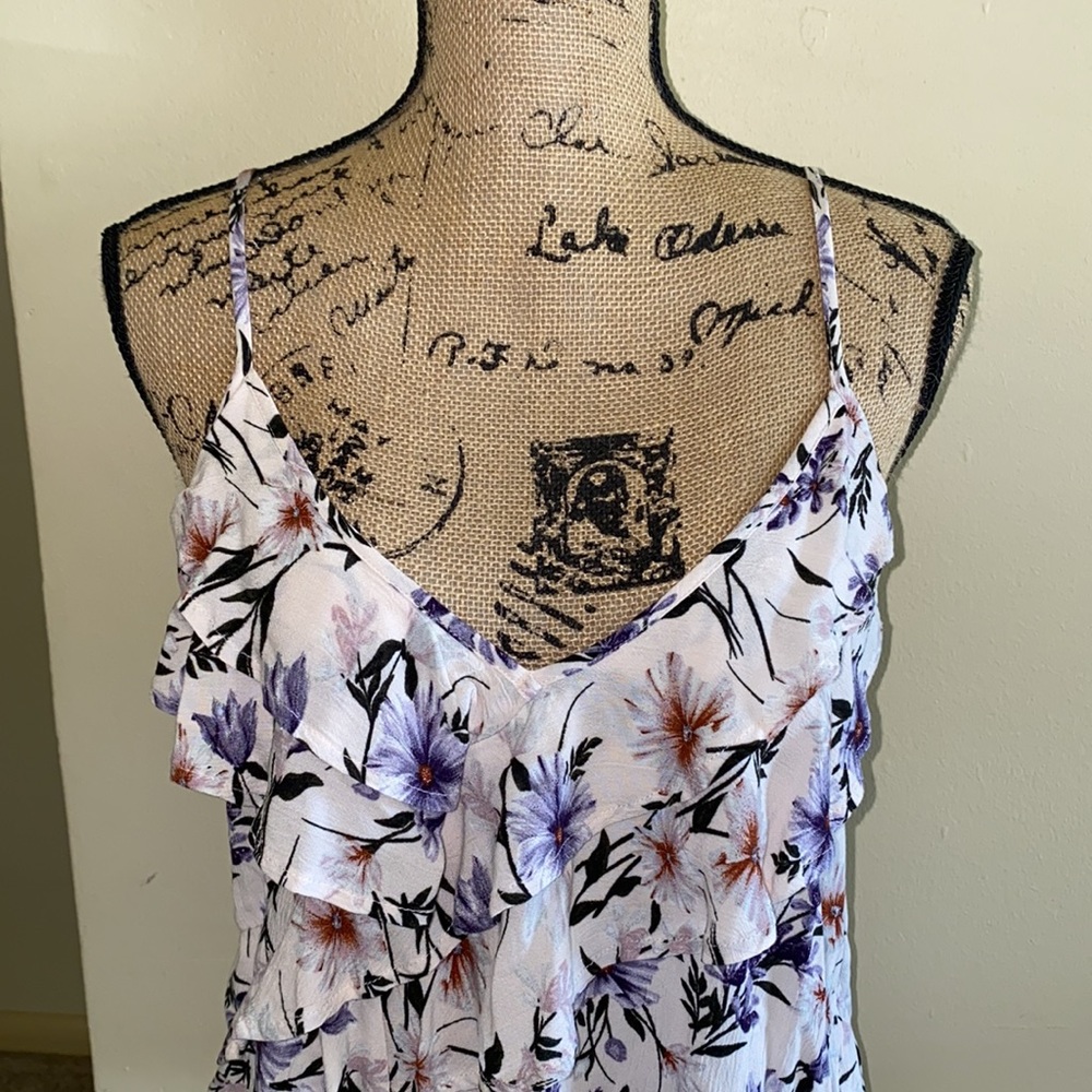 🆕American Eagle Flowy Floral Crop Top - Picture 3 of 8